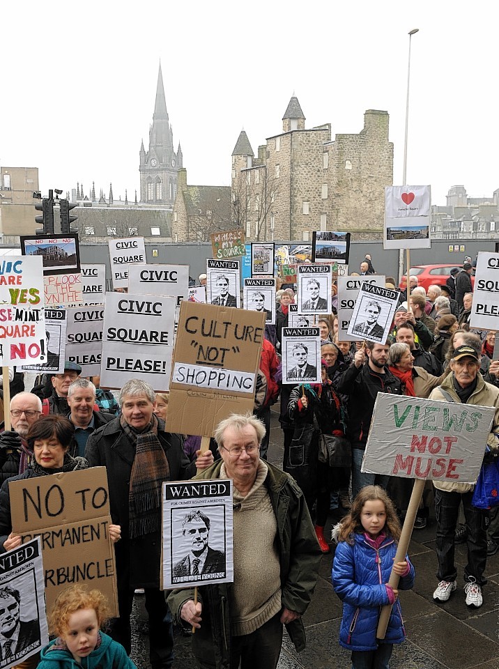 Protesters are demanding the current proposals are scrapped