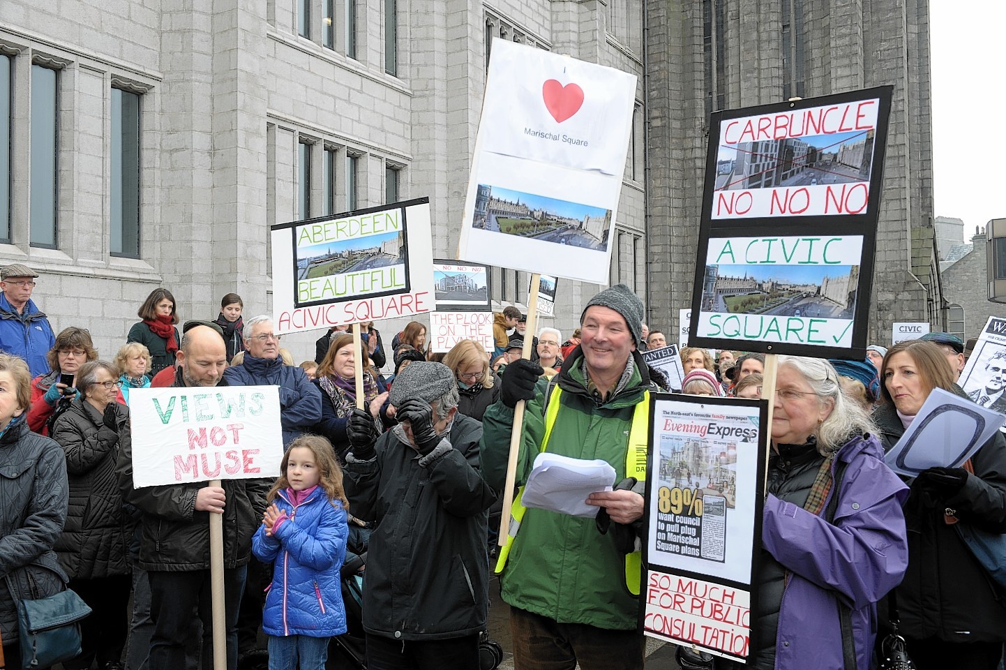 Protesters are demanding the current proposals are scrapped