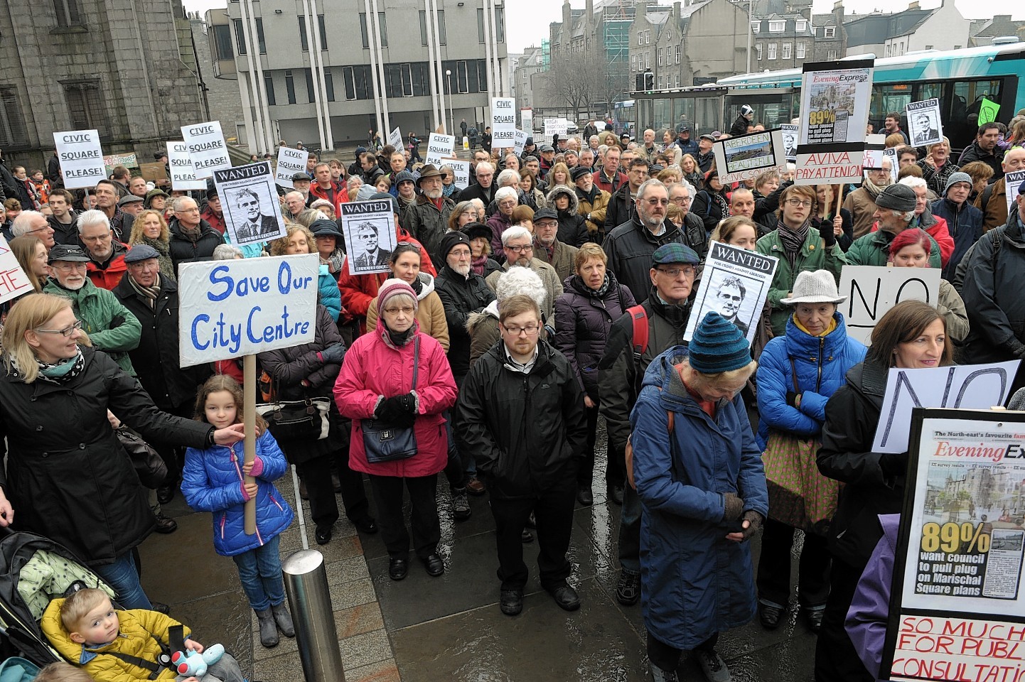 Protesters are demanding the current proposals are scrapped