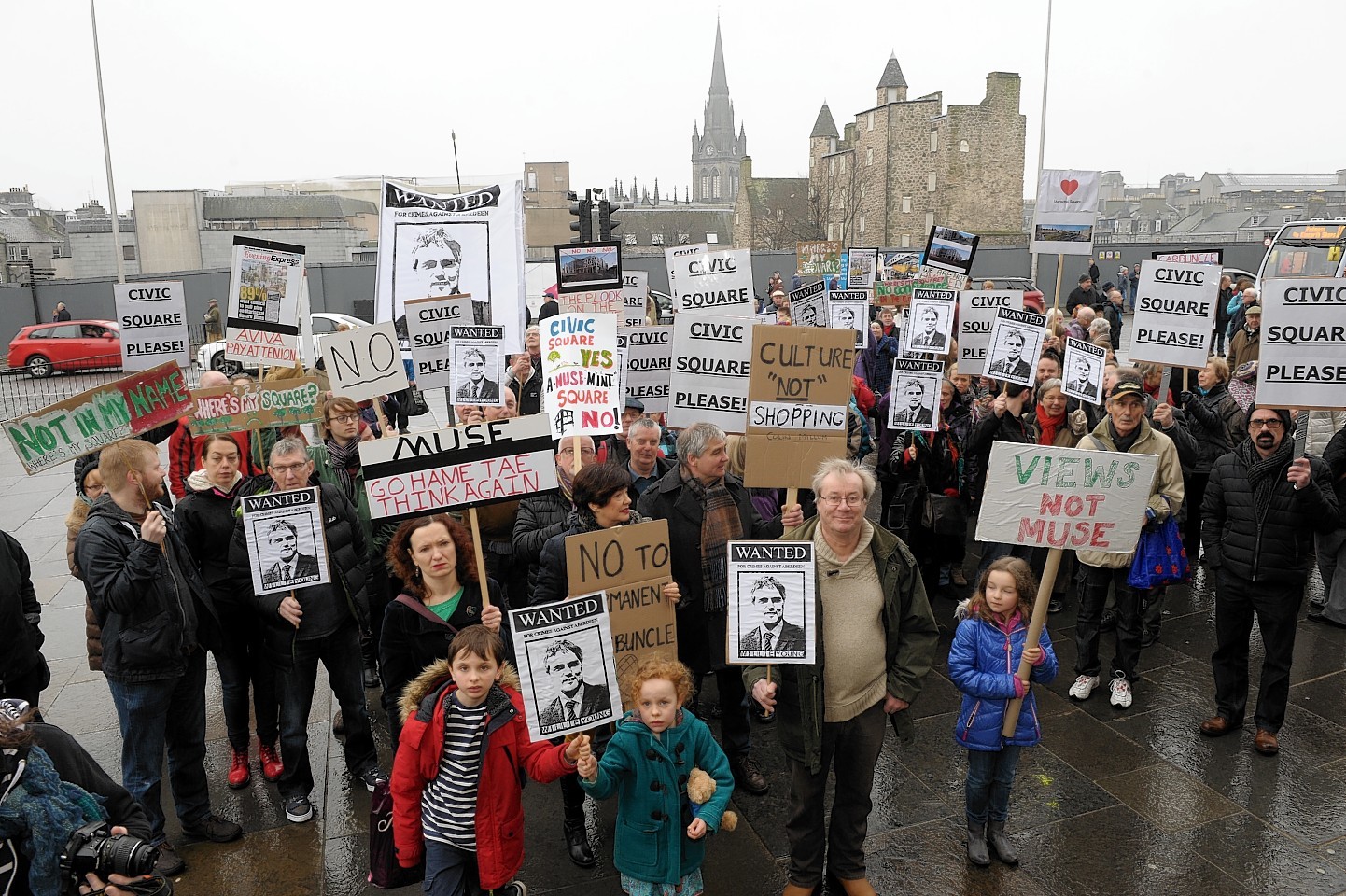 Protesters are demanding the current proposals are scrapped