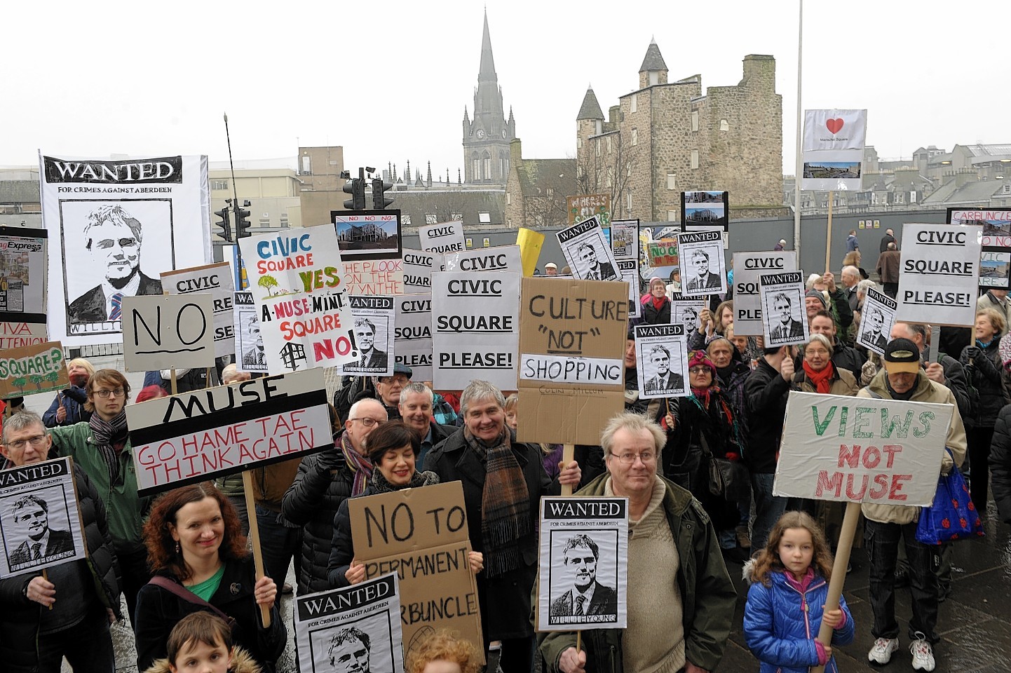 Protesters are demanding the current proposals are scrapped