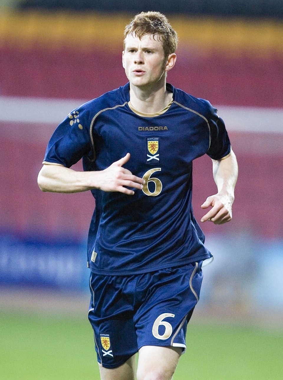 Reynolds in action for the Scotland under-21s 