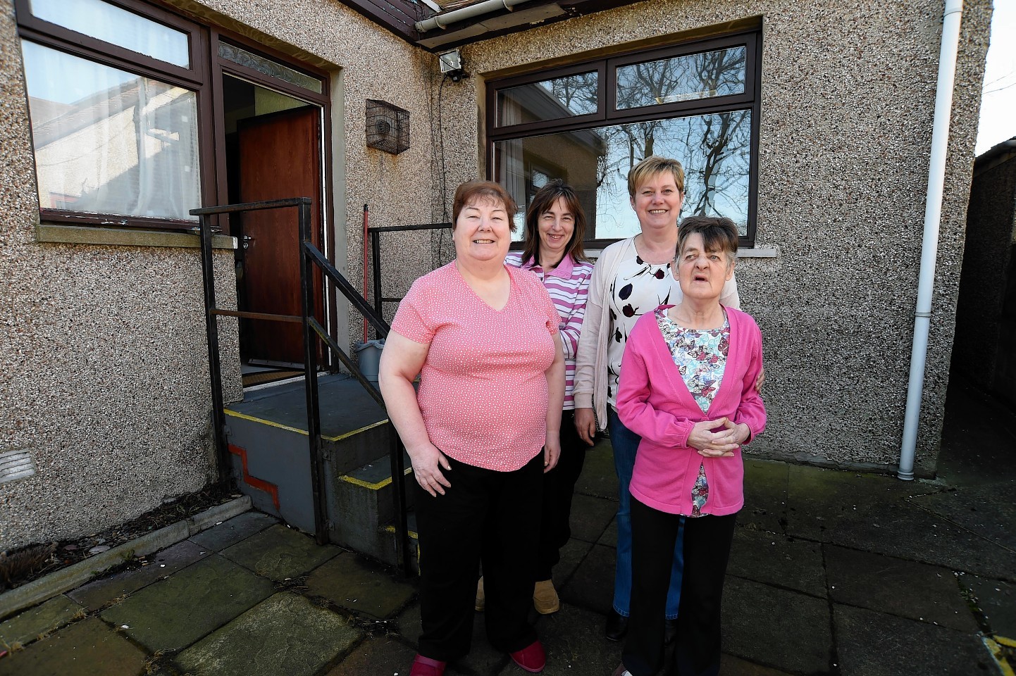 Rhonda McLean, support assistant, Patricia McManus, support worker, Mary Ritchie and Muriel Johnston at Eden House