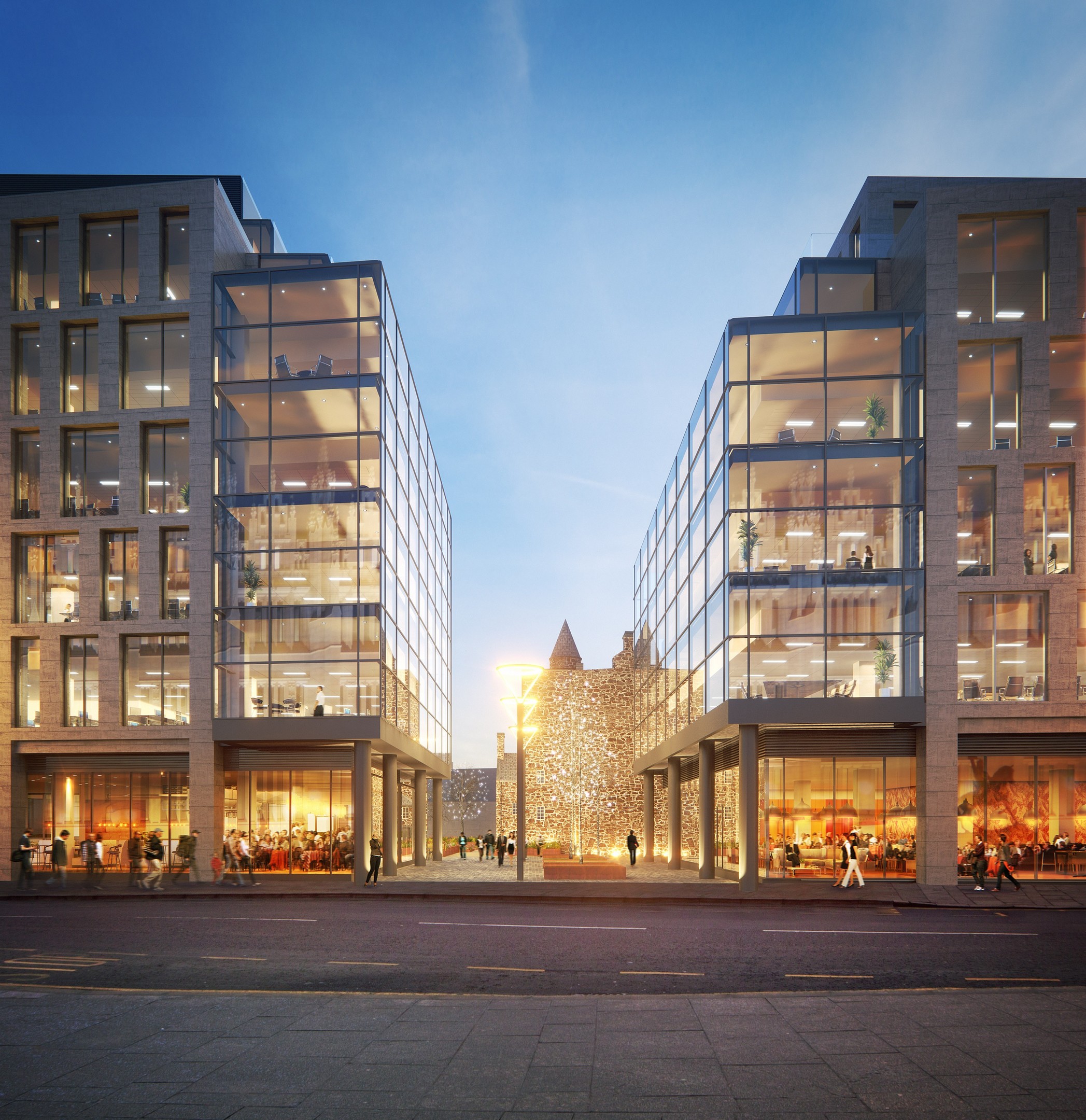 Artist impression of the Marischal Square development