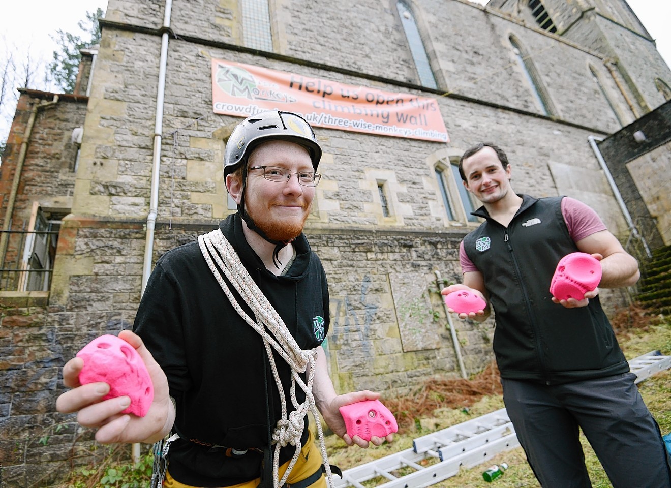 Oliver Millington (left) and Dan Timmis of Three Wise  Monkeys at the launch of their Crowdfunding initiative