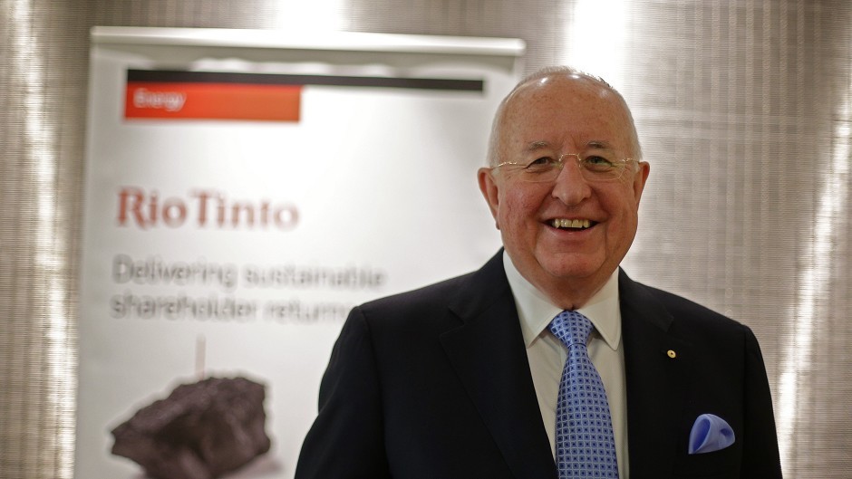 Rio Tinto chief executive Sam Walsh