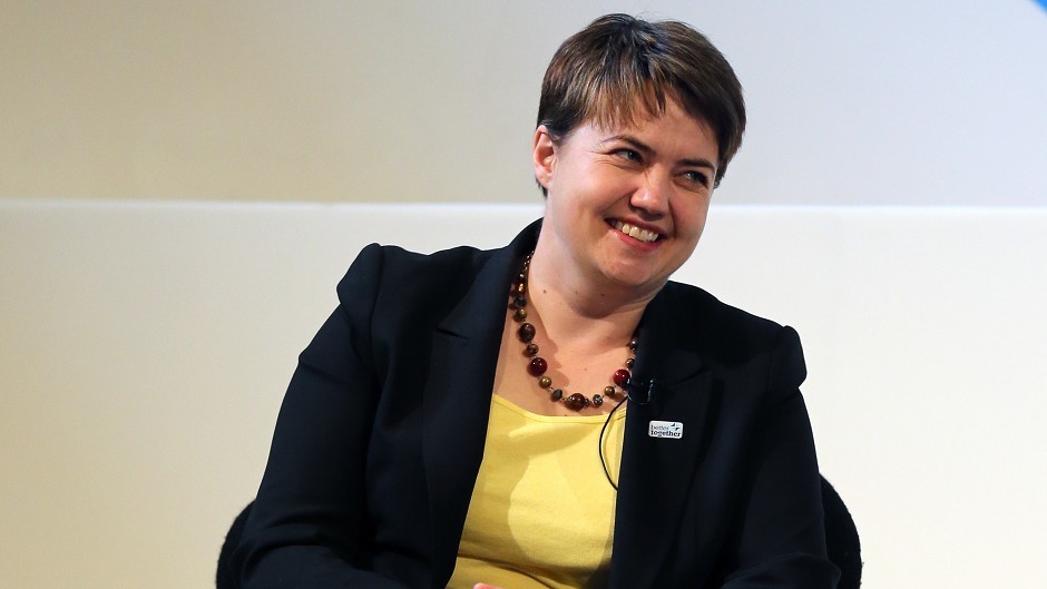 Ruth Davidson handed over £1,200 to help the Hopscotch charity give vulnerable youngsters a break in the west Highlands.