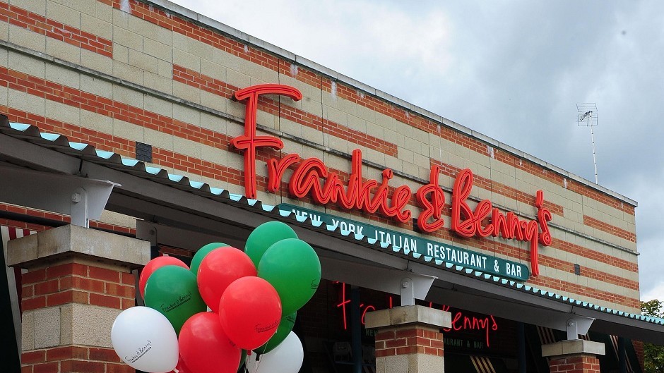 The Restaurant Group owns Frankie and Benny's and Garfunkels brands