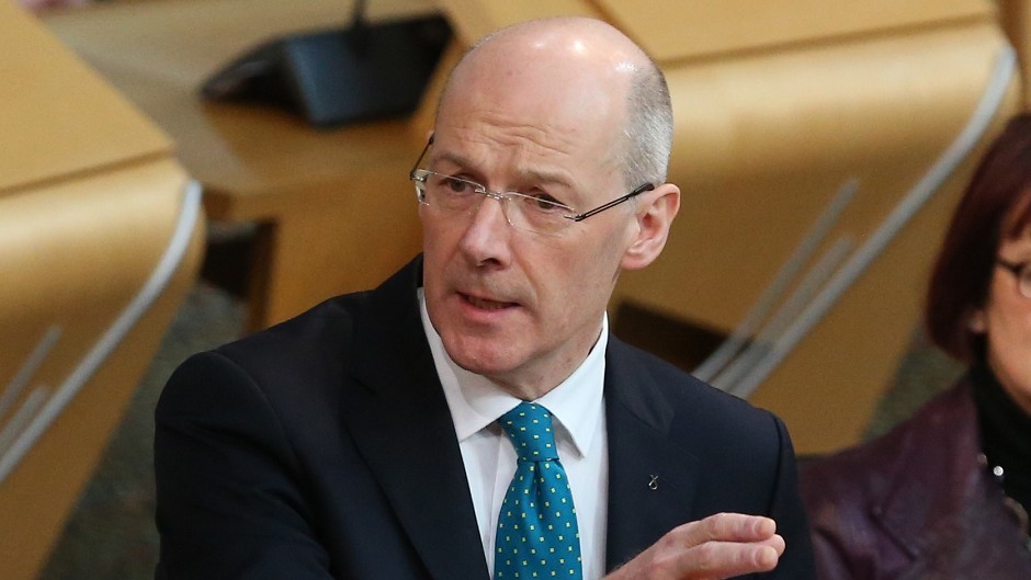 Deputy First Minister John Swinney has been accused 