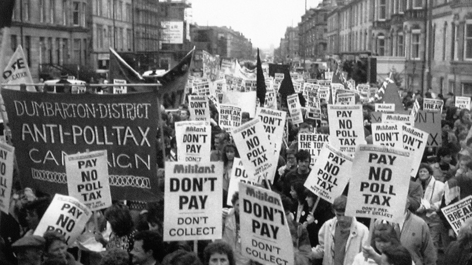 The controversial poll tax was introduced by Margaret Thatcher's government