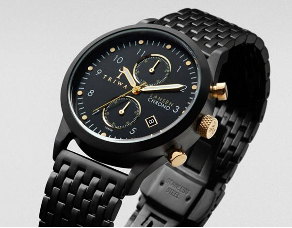 A Triwa Lansen Chrono brand watch like the one which was stolen from Peltoniemi Concept Store, on Chatton Place