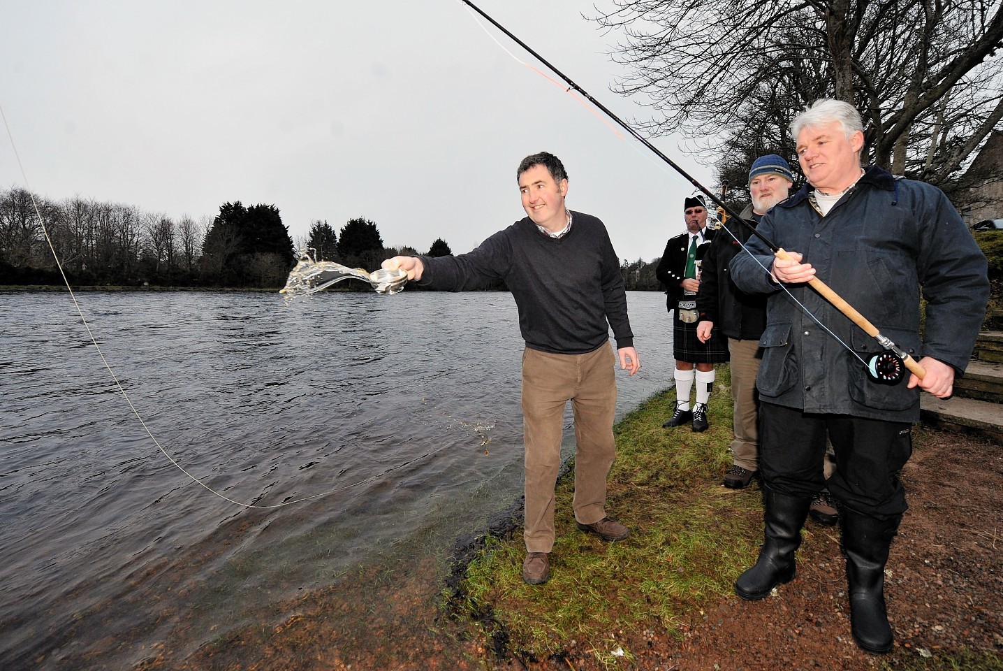 Salmon fishing on the River Ness