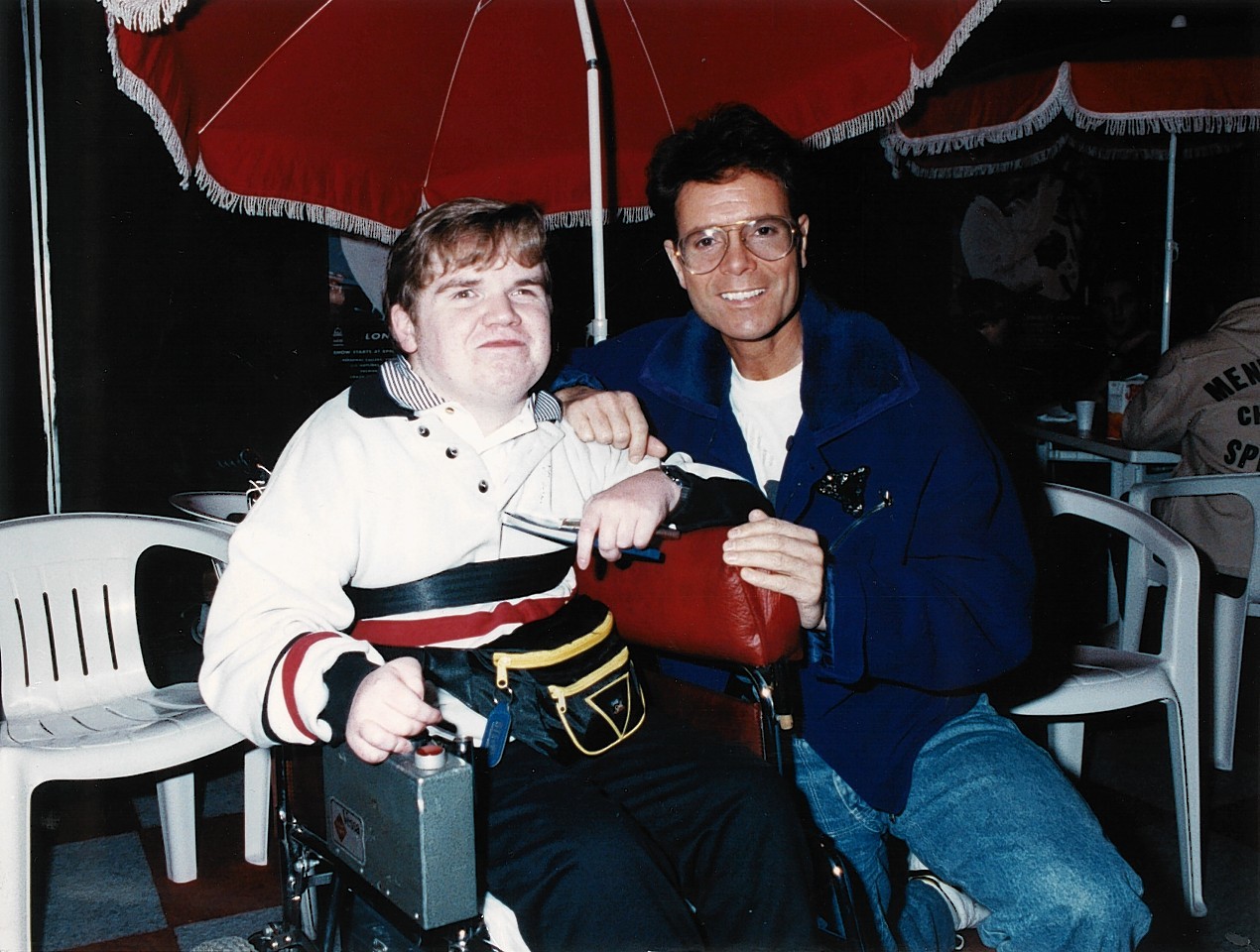 Steven with Cliff Richard