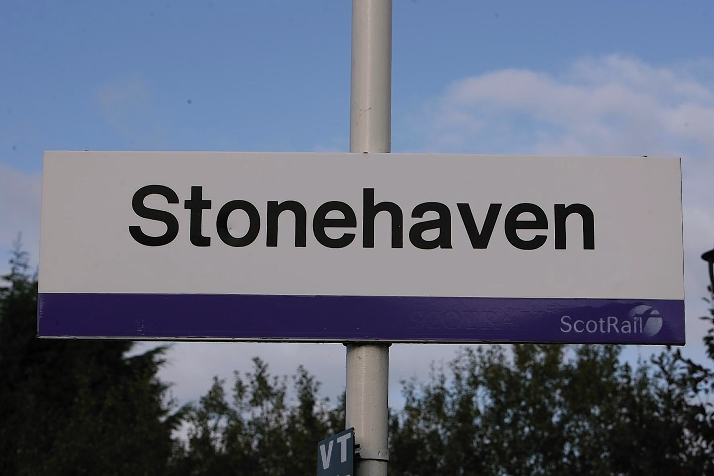 Metal railings were damaged at Stonehaven's comunity centre