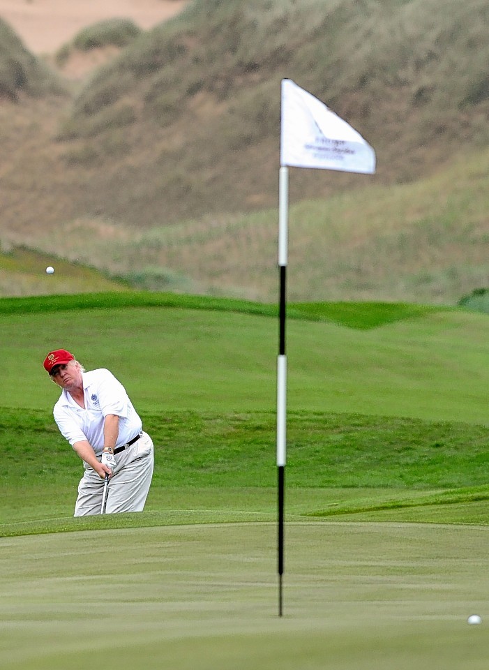 Mr Trump has long opposed the offshore windfarm and believes it will spoil the views from the Trump International Golf Links Scotland course 