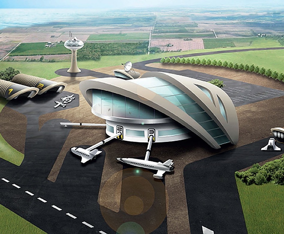 Image of how the spaceport may look