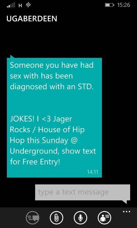 The text sent out by Underground