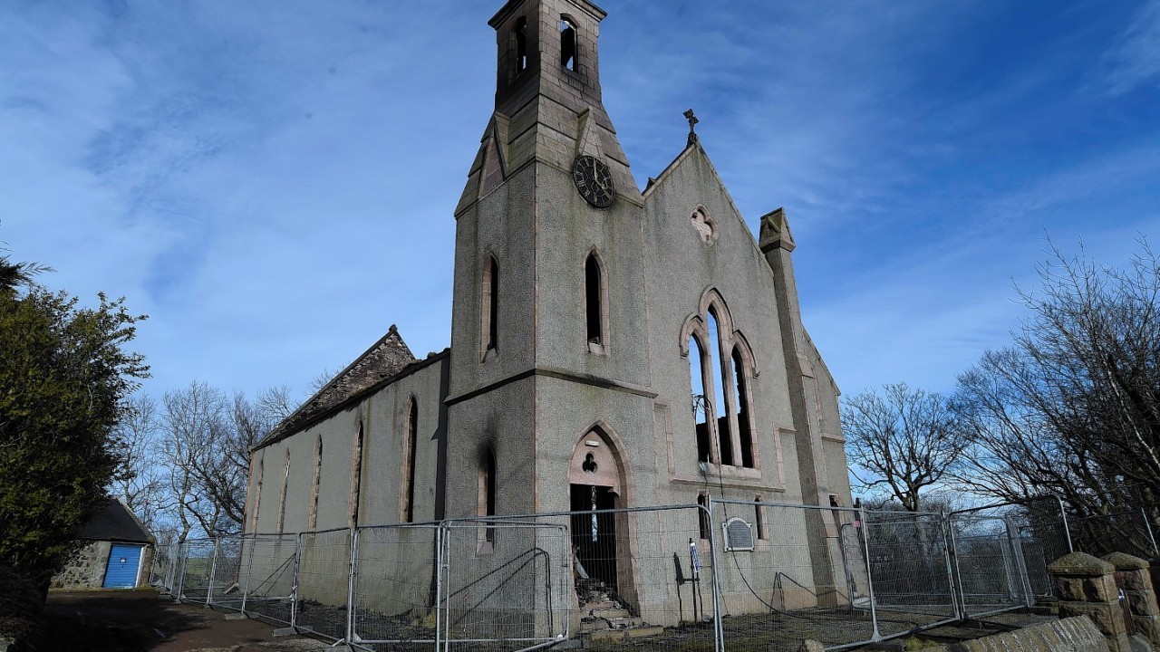 The church after the fire
