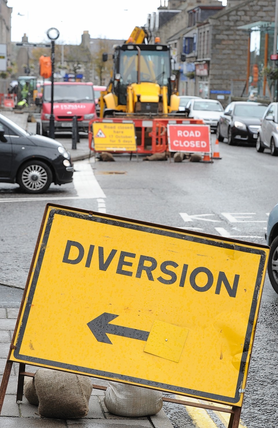 West High Street, Inverurie is to be closed off in sections for up to three months