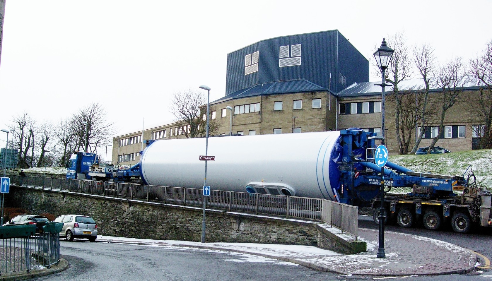 The turbine is taken through Wick