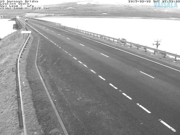 The A9 between Dornoch to Drumochter closed over the weekend 