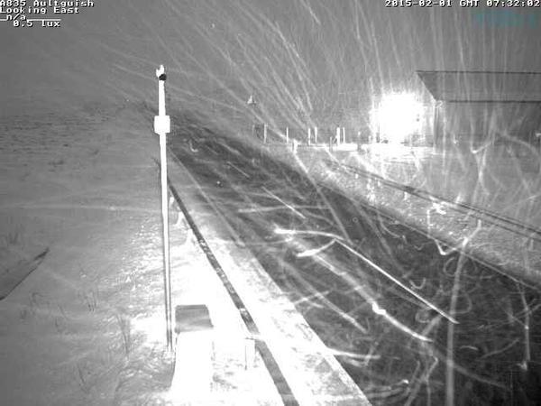 Poor visibility on the A835 near Altguish 