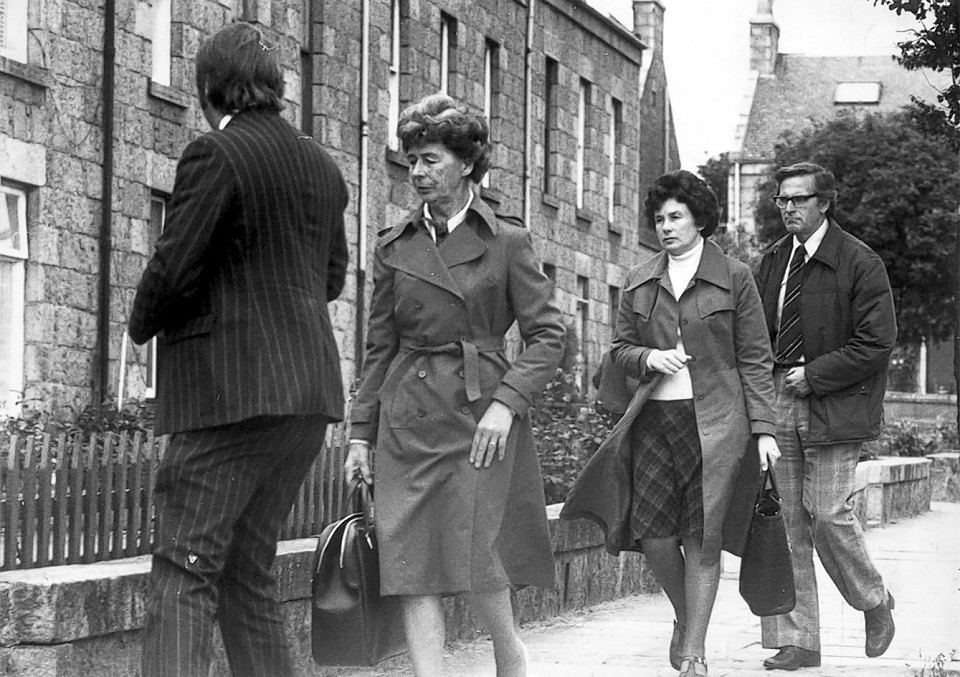 Florence Page and Rita Ling visit the Allan Street flat where Brenda Page was murdered