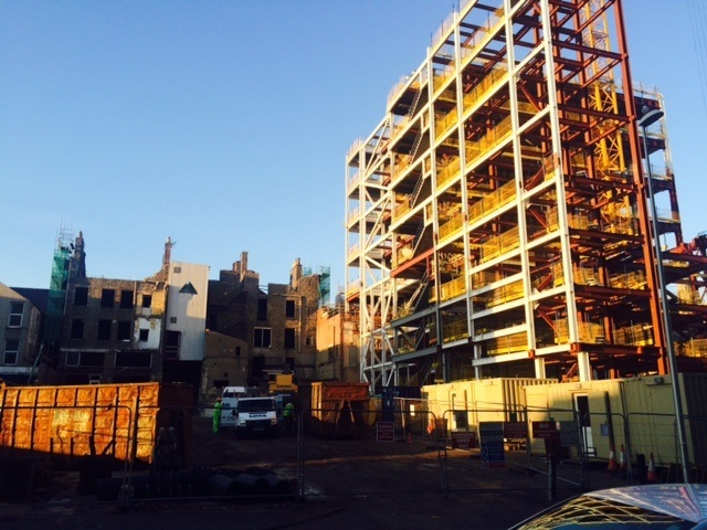 This image from the back of the theatre taken today is starting to show the true scale of the development