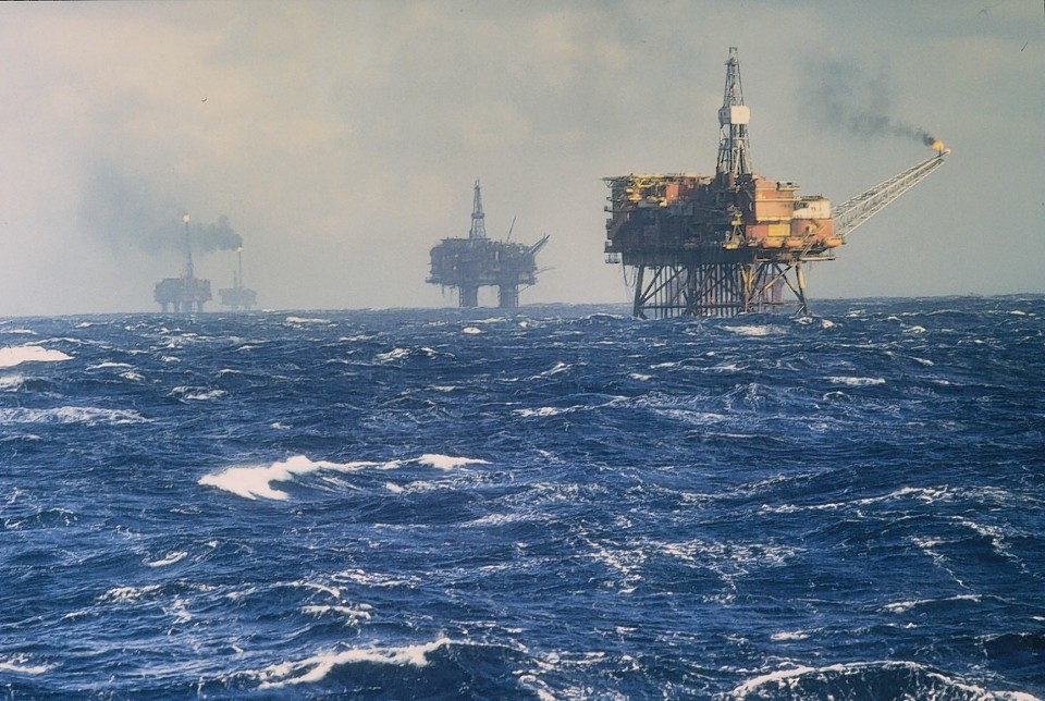 Stormy conditions in the North Sea