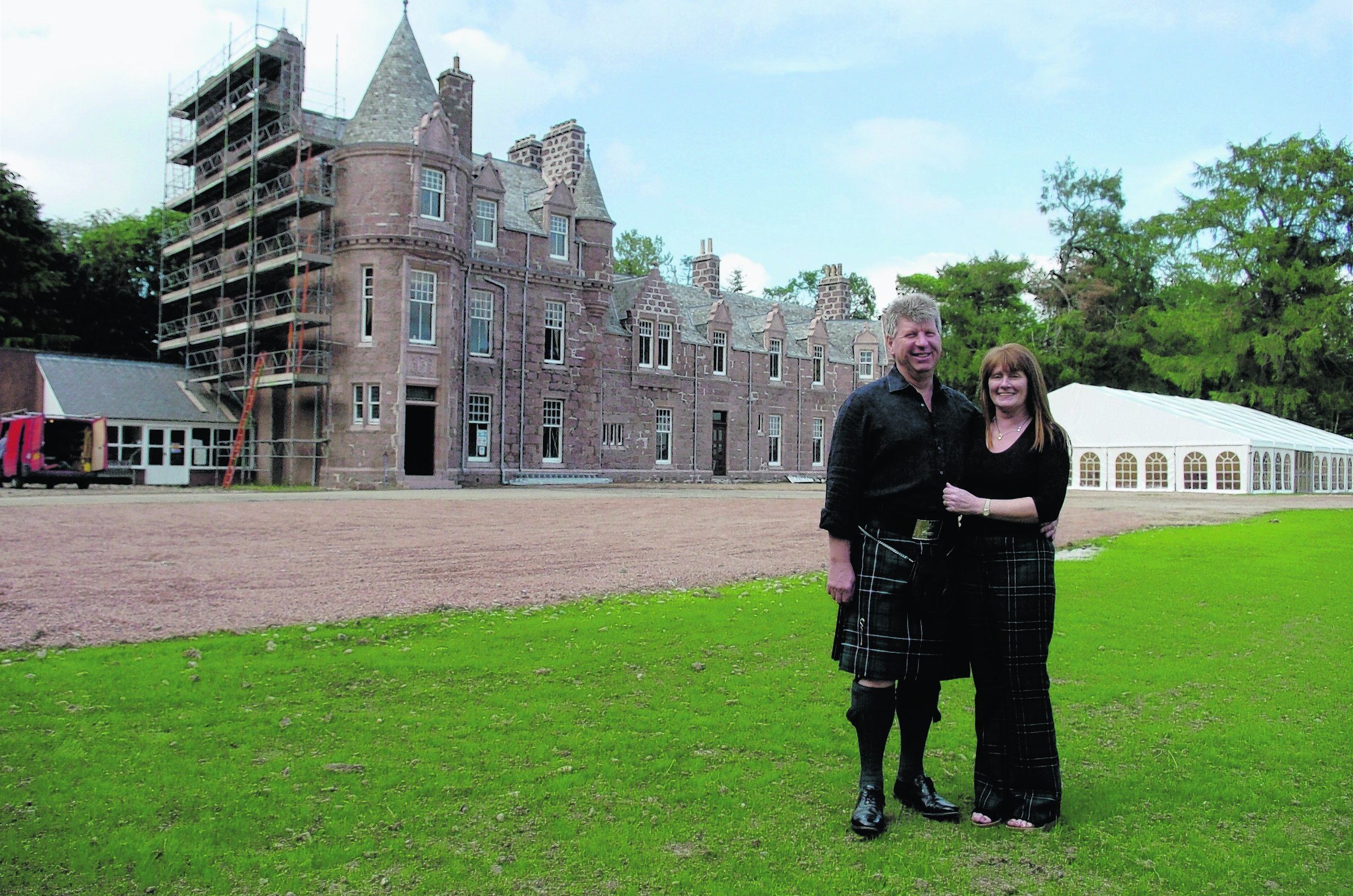 Hamish and Lorna McLean at Breda House, Alford