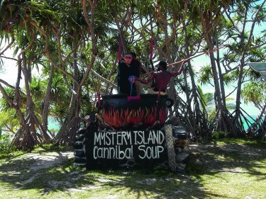 In the soup on Mystery Island, Vanuatu