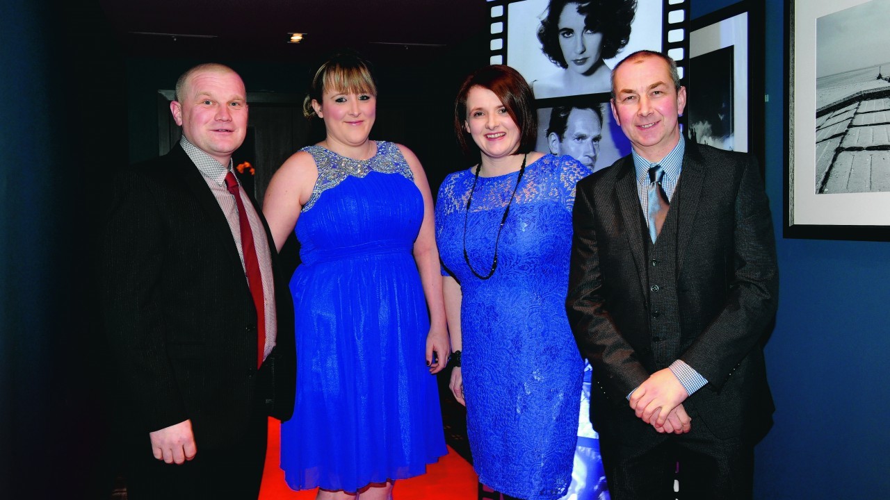 Stevie and Danielle Fleming with Maree and Stuart Christie