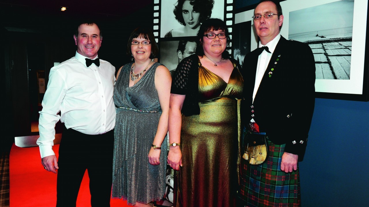 Ian and Nicola Will with Fiona and Gerald Robb