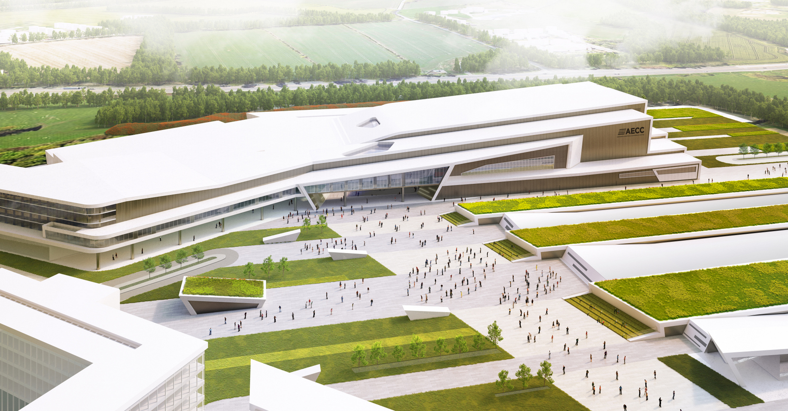 Artist impression of the new plans for Aberdeen Exhibition and Conference Centre