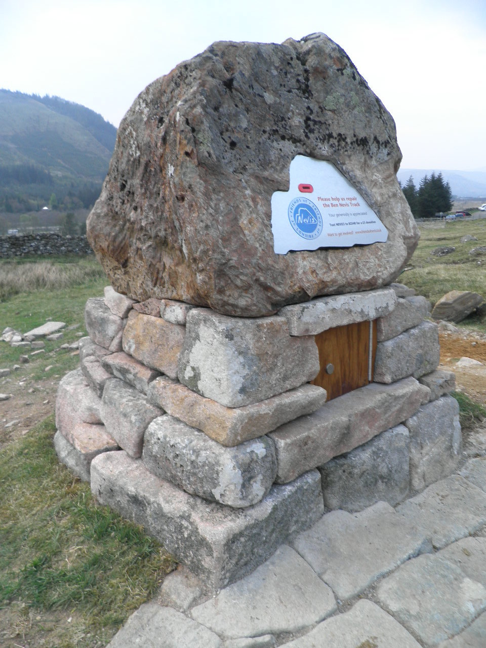 One of the Achintee cairns belonging to Friends of Nevis