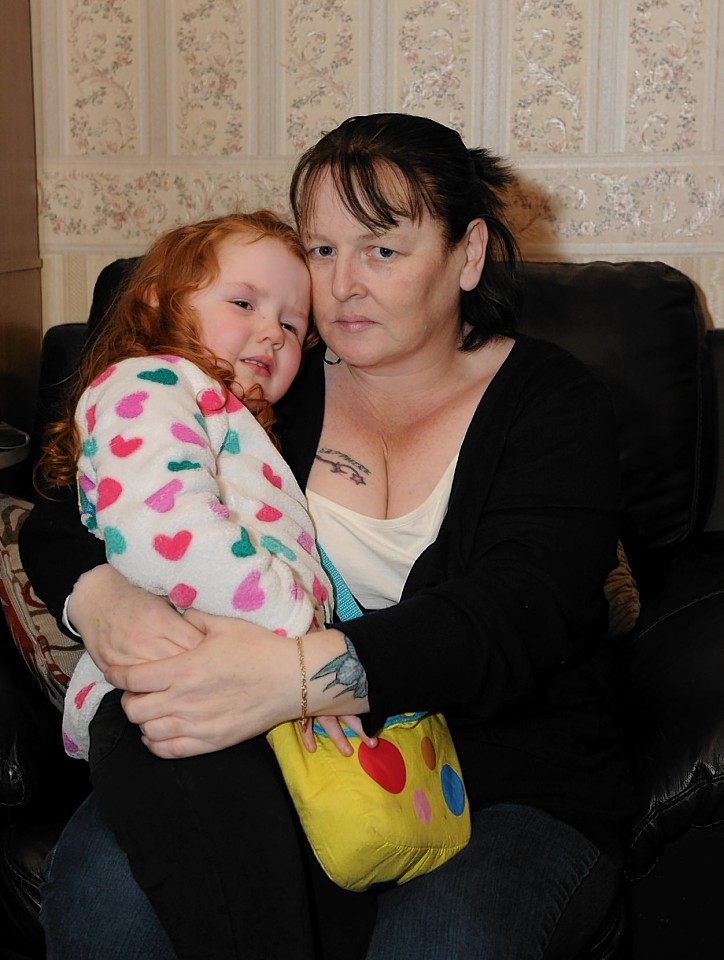 Amanda Ross with daughter Sophie, 4 at home at Aberchirder