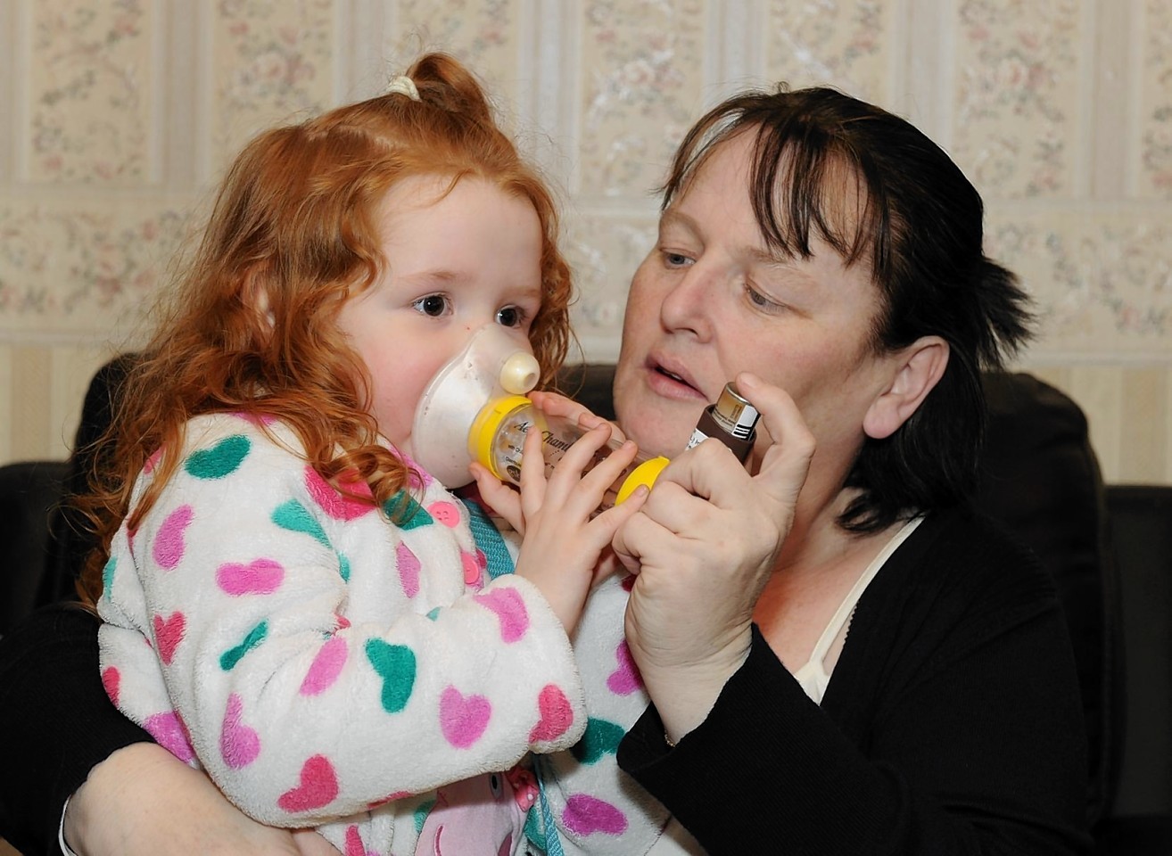 Amanda Ross with daughter Sophie, 4 at home at Aberchirder