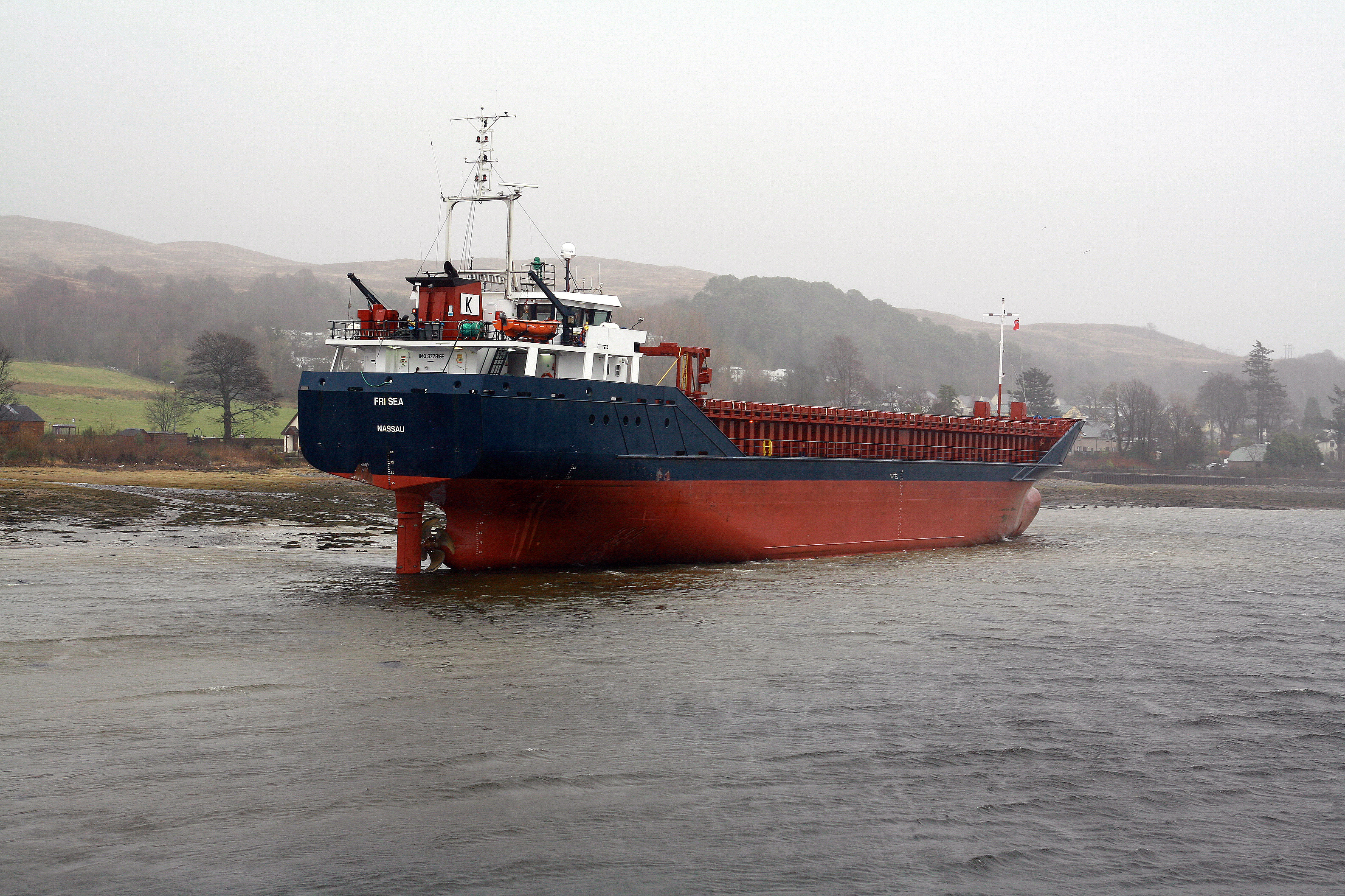 The Fri Sea has been grounded  at Corpach