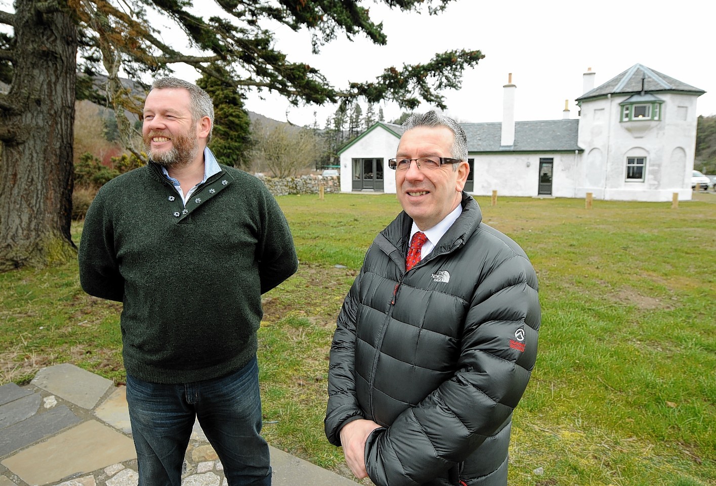 Mark Smith and David Stewart at Bona Lighthouse