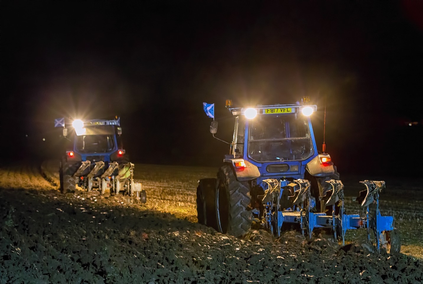 Charity ploughing challenge