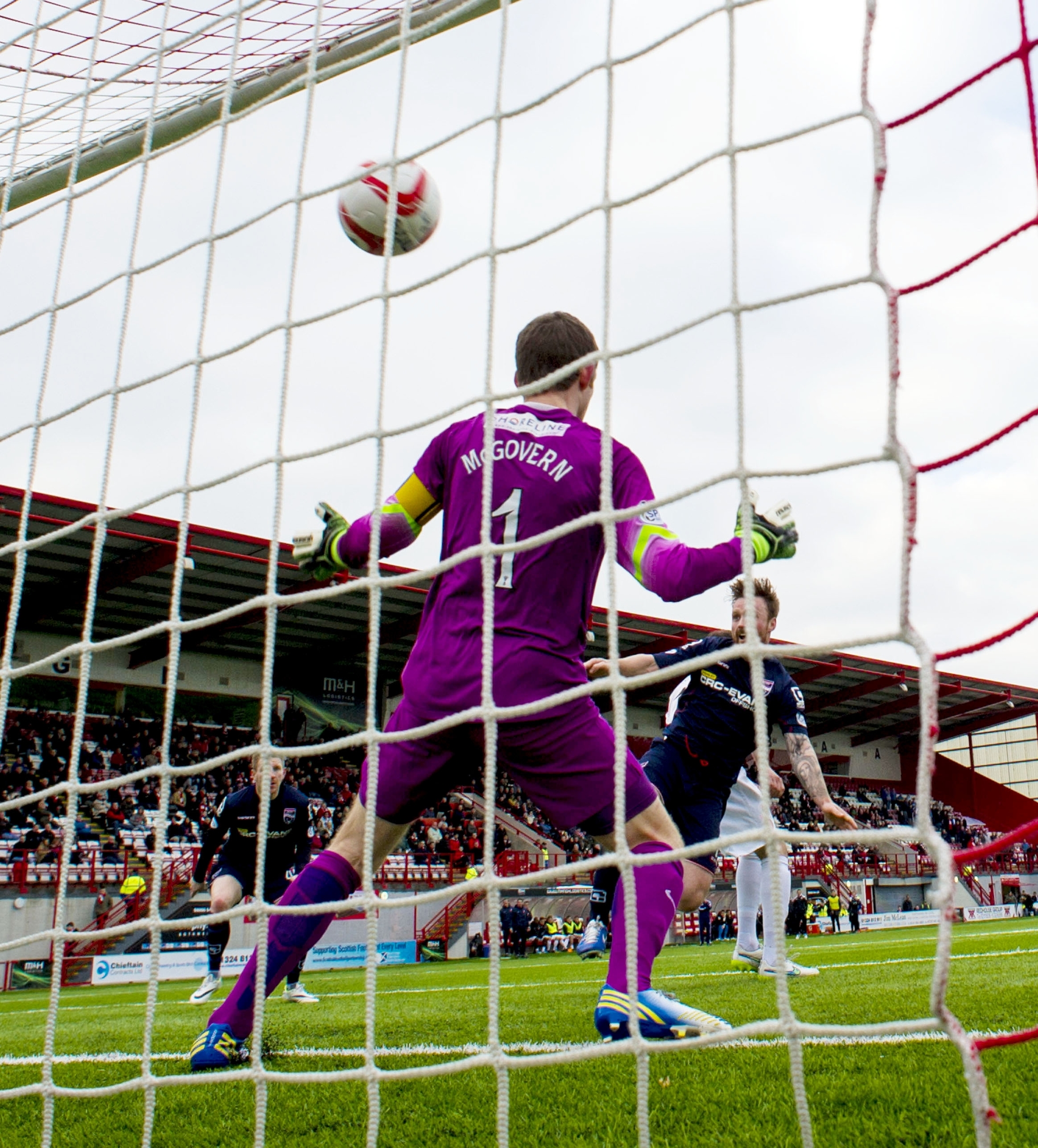 Craig Curran heads home for the Staggies 