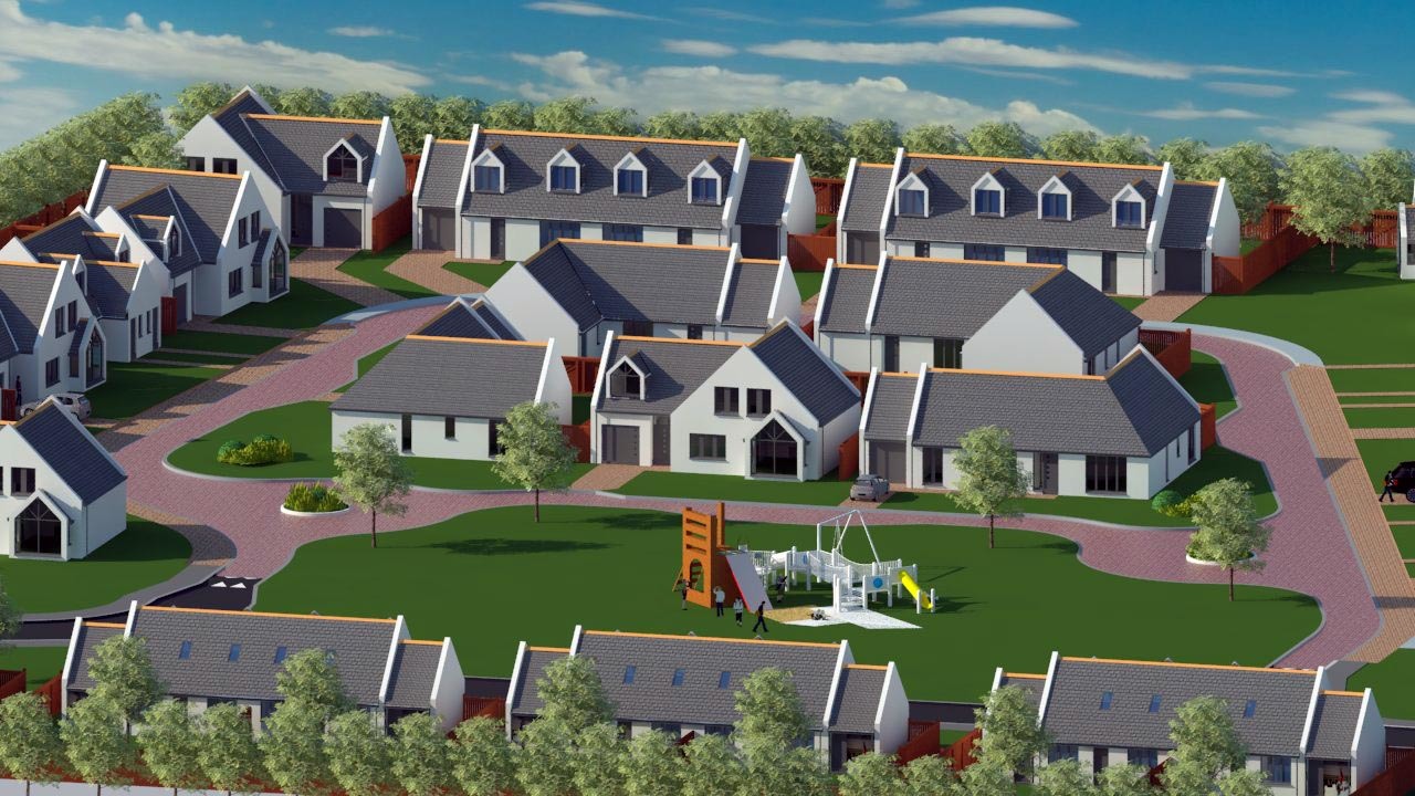 An artist impression of the homes