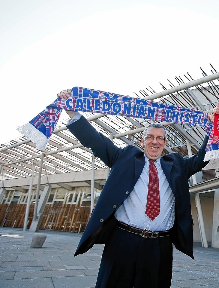 Caley Thistle fan David Stewart