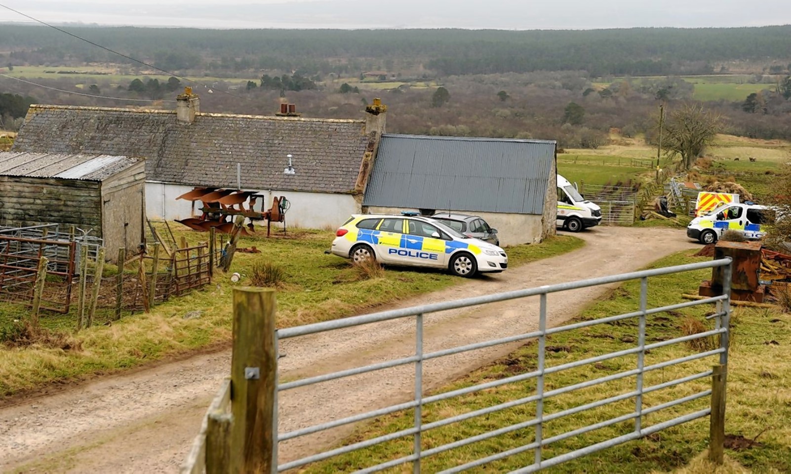 The scene following the fire  at Rearquhar