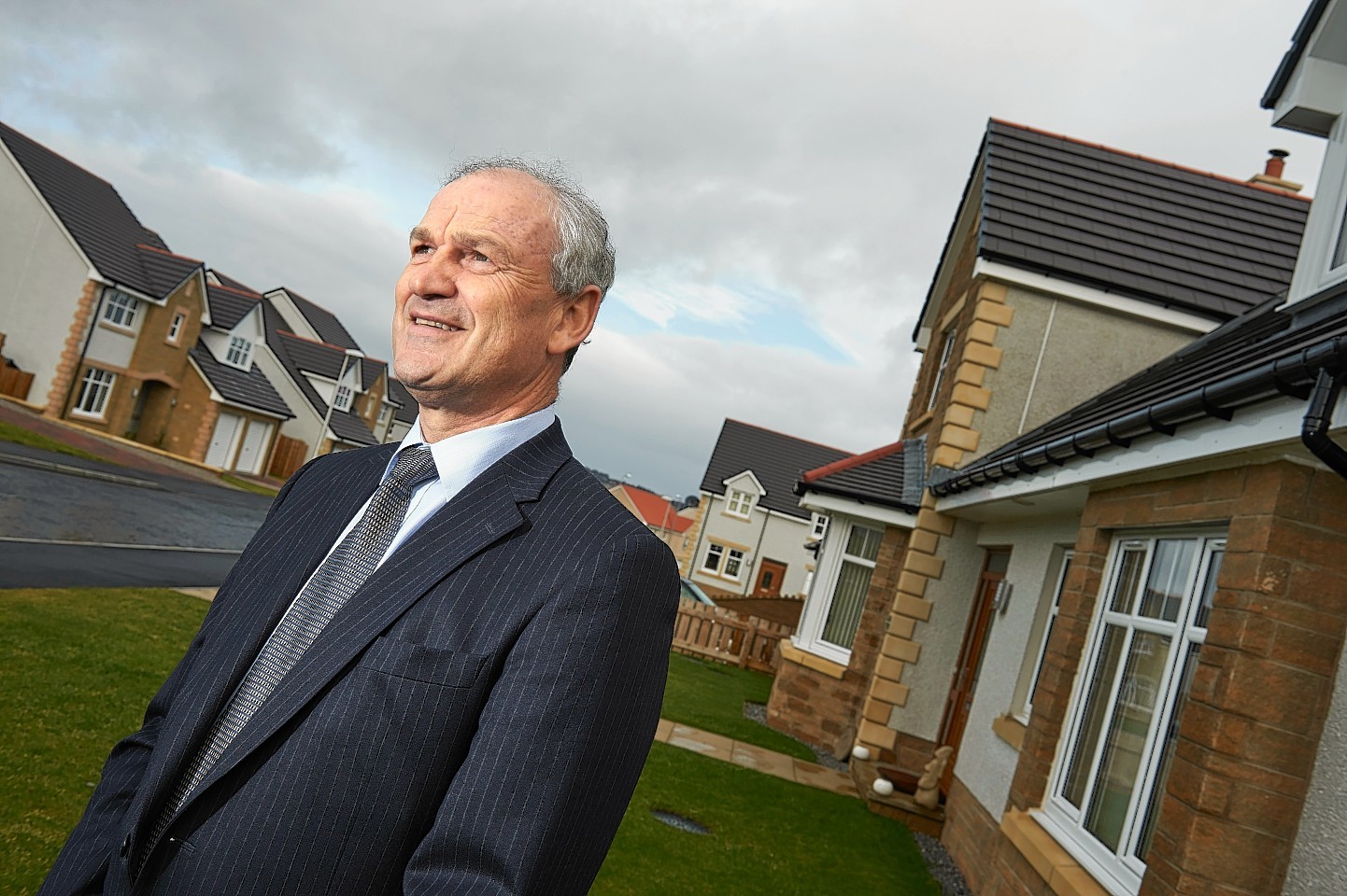 George Fraser, Chief Exec of Tulloch Homes, at one of their Inverness developments.