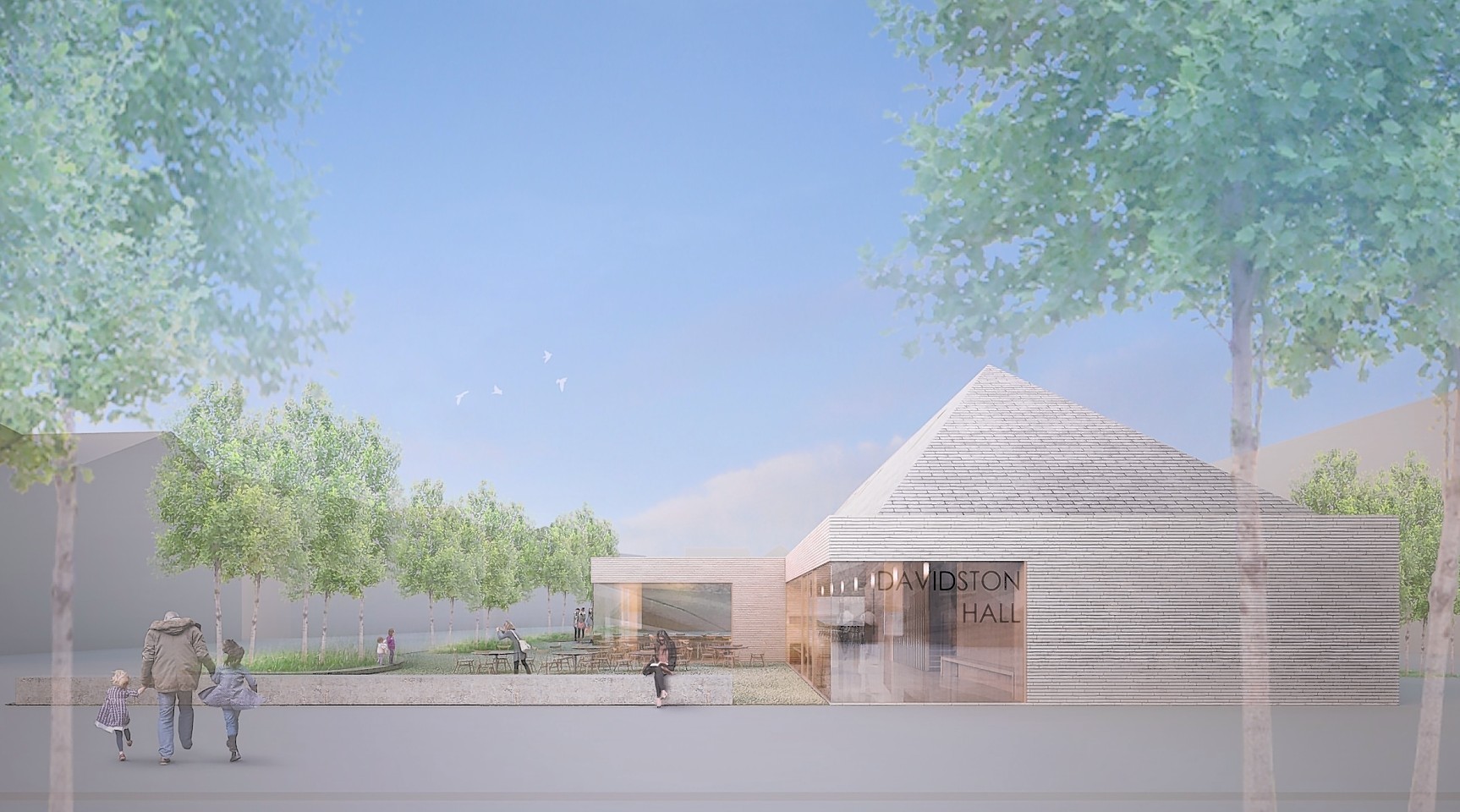 During the event on the Grandhome site on the north-west edge of Aberdeen, The Grandhome Trust unveiled the design for a new community building which it will build at the heart of the first neighbourhood, to be known as Laverock Braes.