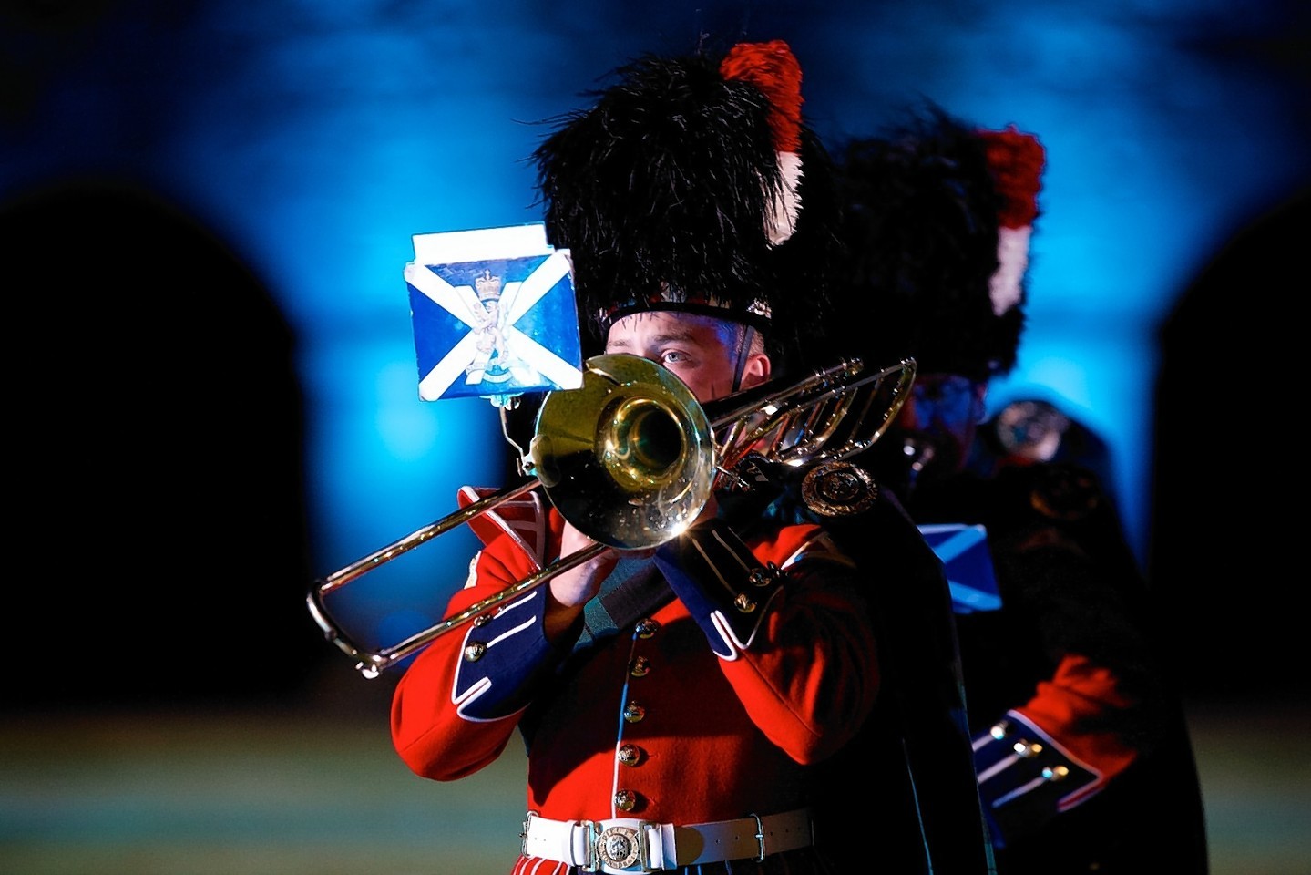 The Military Band of The Royal Regiment of Scotland at the Highland Military Tattoo at Fort George