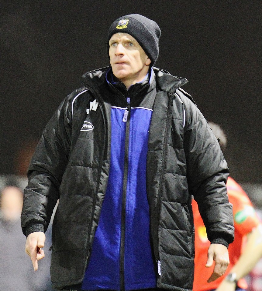 Jim Weir cut a frustrated figure on the touchline