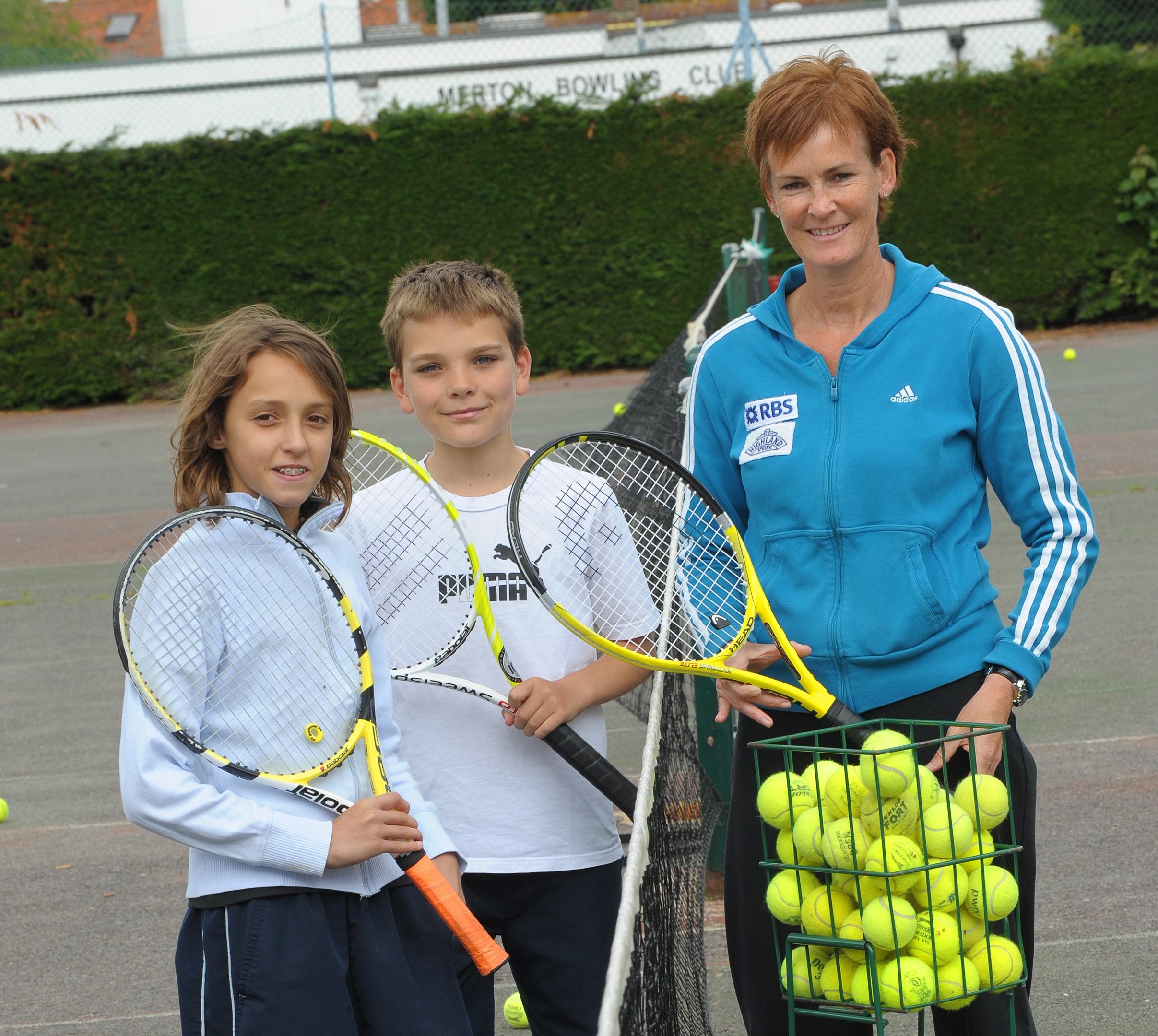 Judy Murray will take the lessons at Bellfield Park next Sunday