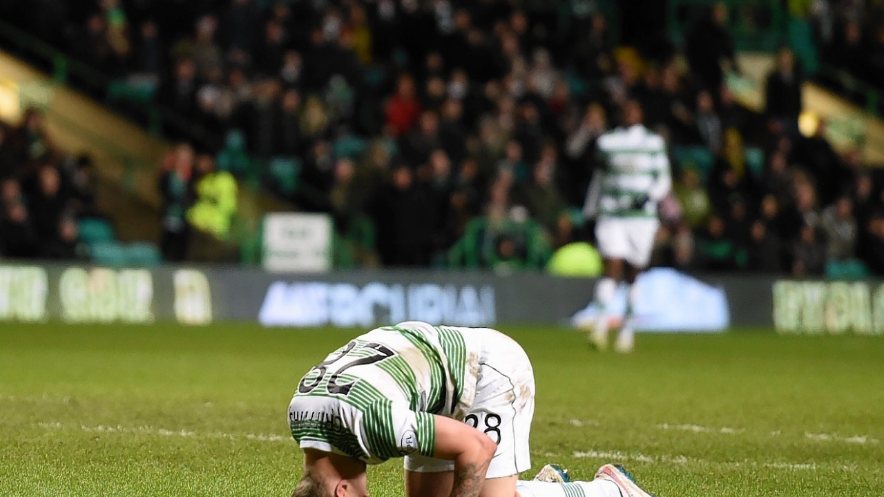 Leigh Griffiths was left on his knees at full time